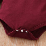 Red Baby Girl Outfit Set