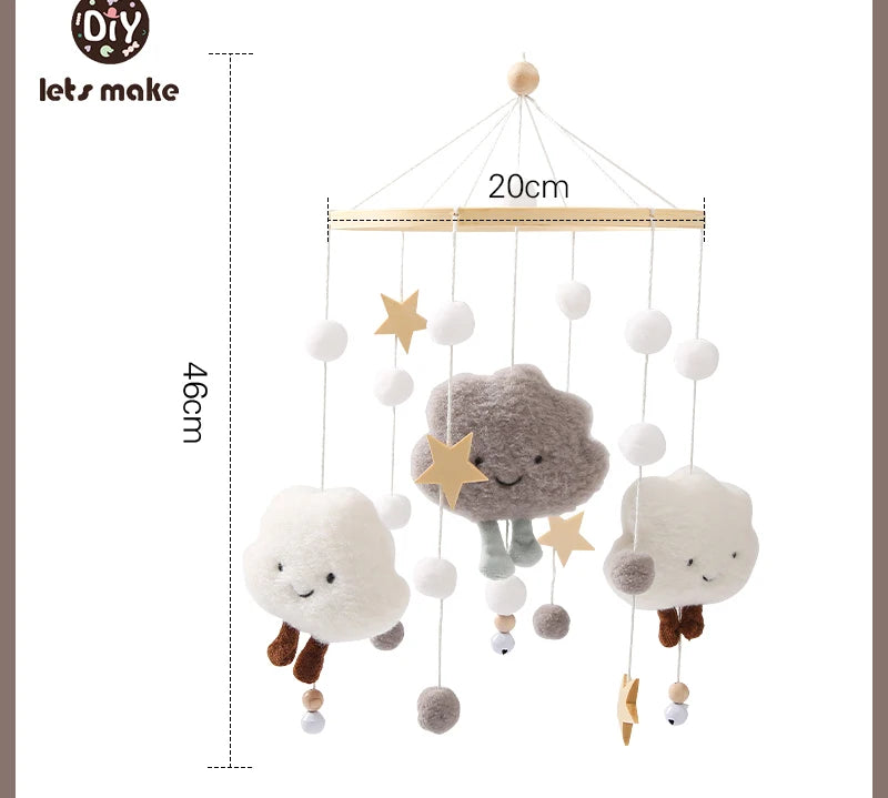 Wooden Baby Rattle Mobile