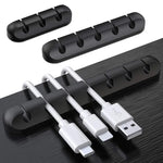 Cable holders for USB, charger, and headphone wires