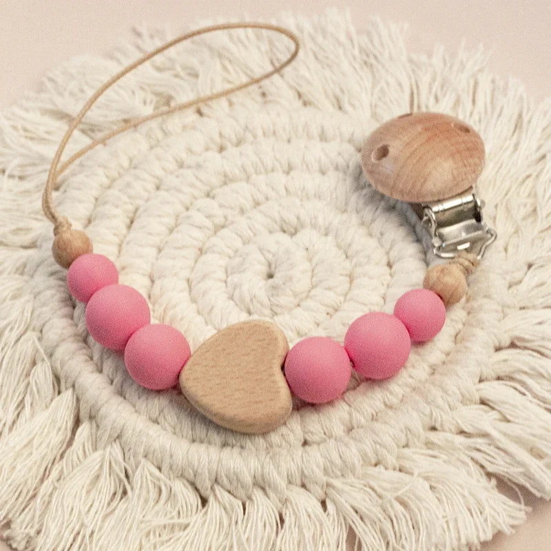 Custom Name Wooden Pacifier Chain