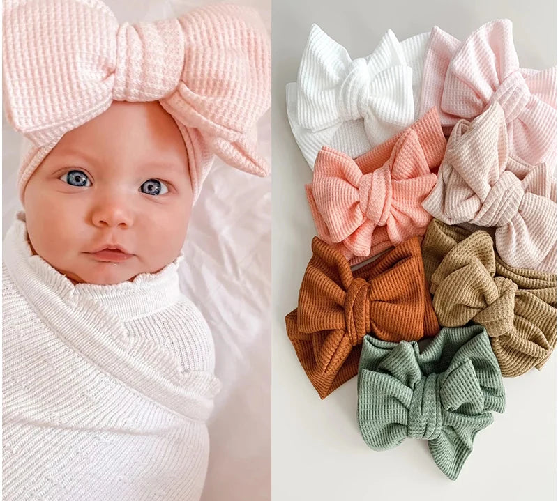 Soft newborn baby girl headband in stylish design