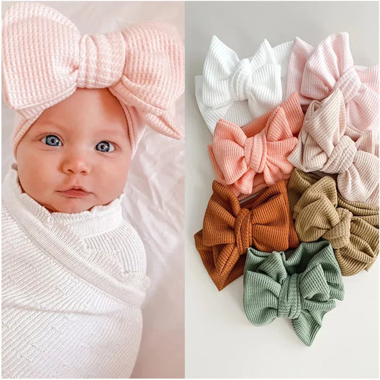 Soft newborn baby girl headband in stylish design