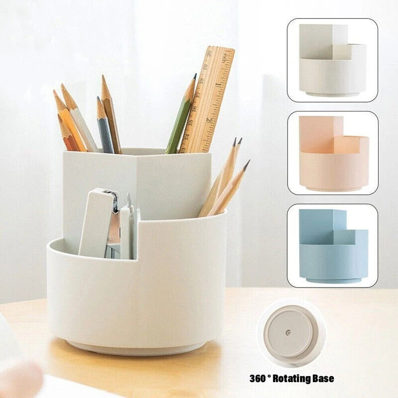 360-degree rotating pen holder for desk organization
