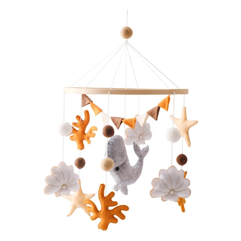Wooden Baby Rattle Mobile