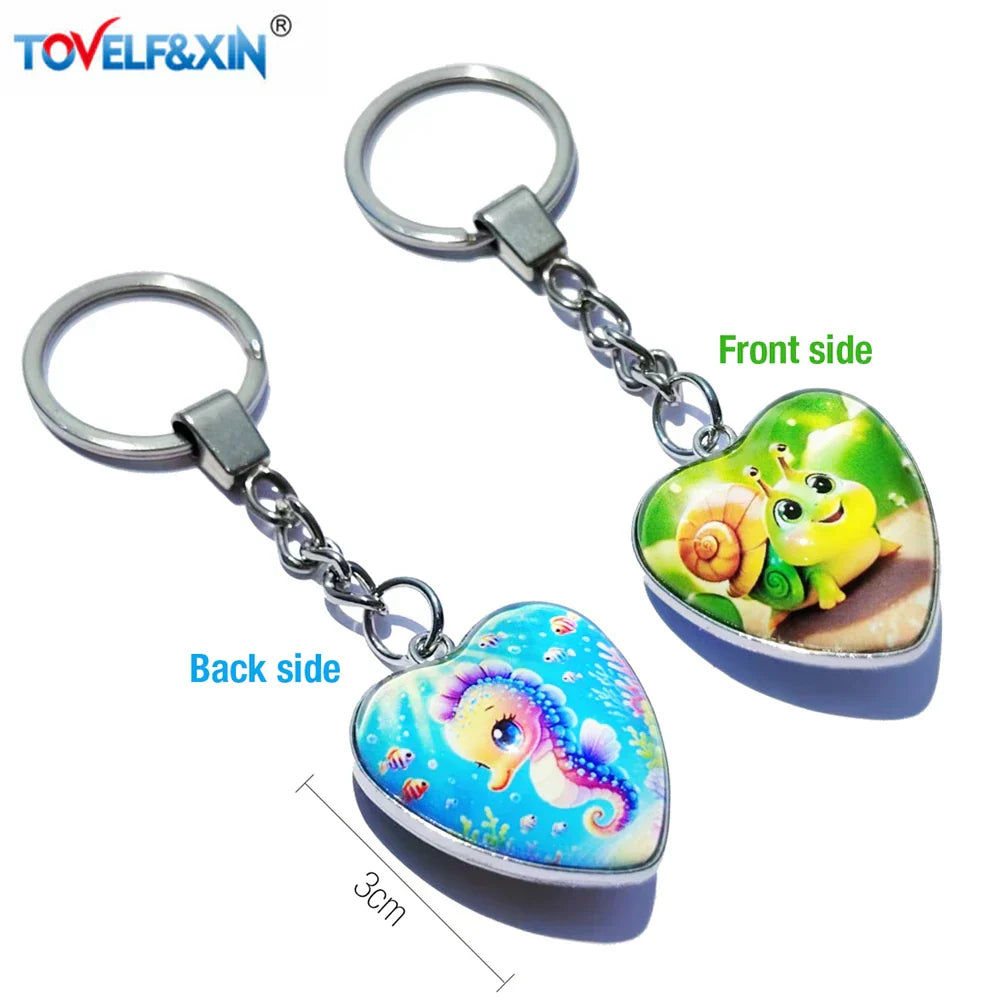 Custom Double-Sided Photo Keychain
