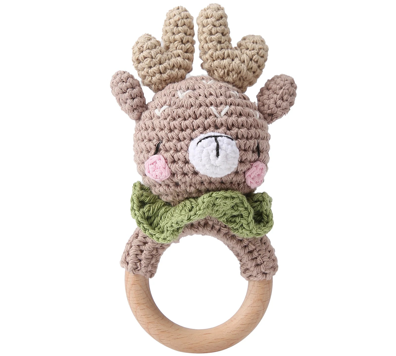 Crochet Animal Baby Rattle Toy