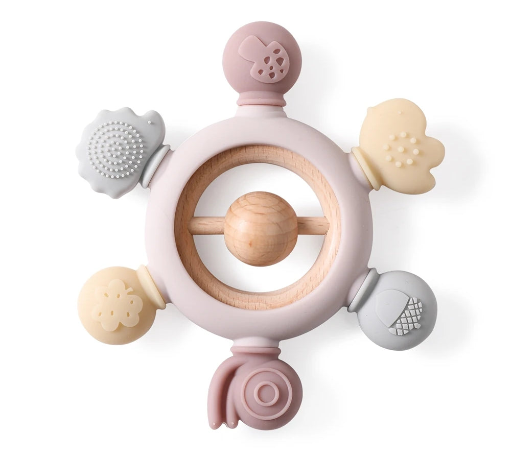 Silicone Bear Rattle Teether