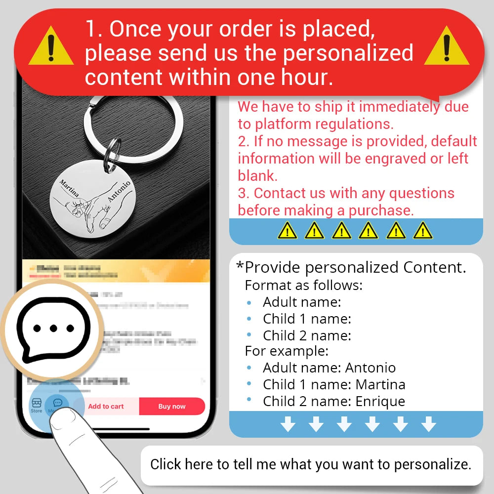 Personalized Love Keychain