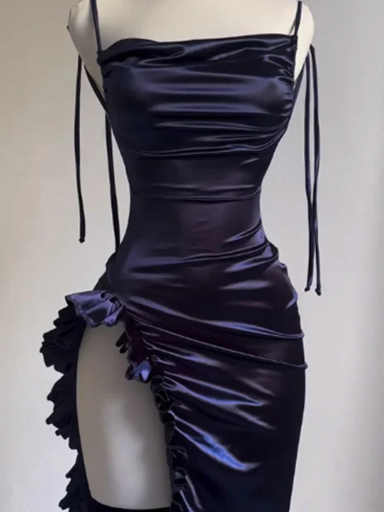 elegant sleeveless backless dress bodycon style