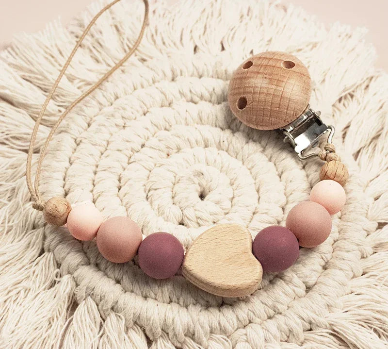Custom Name Wooden Pacifier Chain