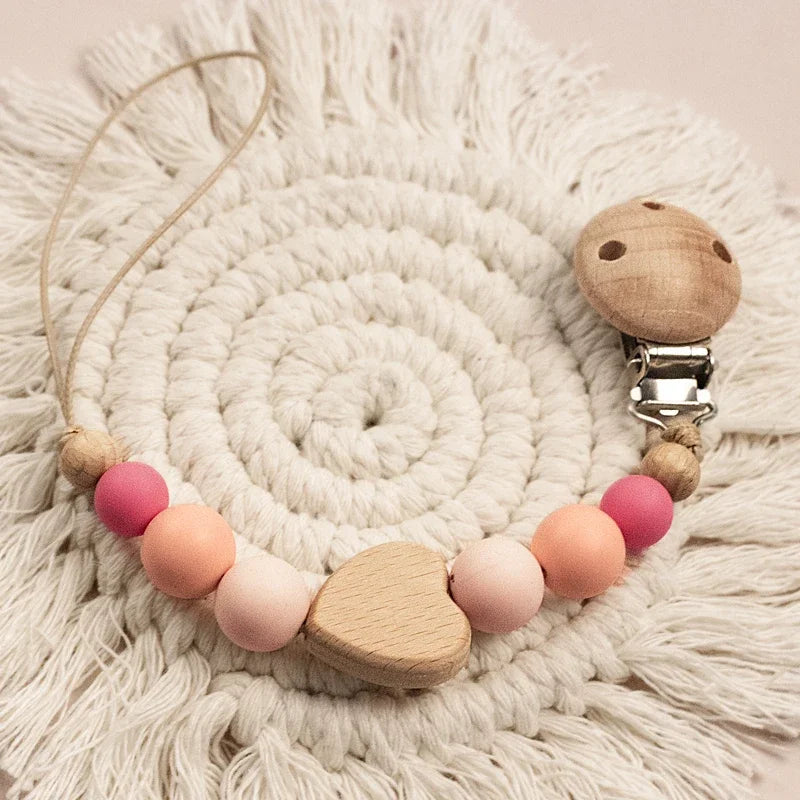 Custom Name Wooden Pacifier Chain