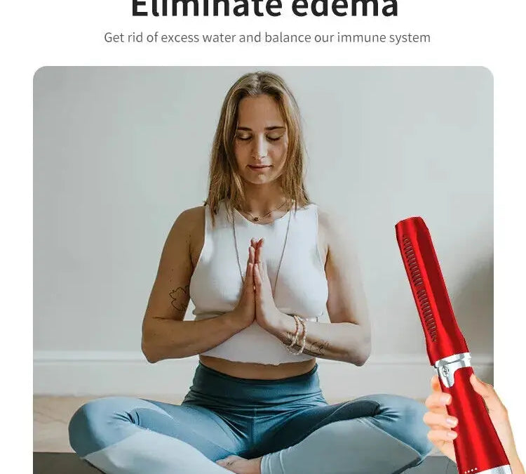Quantum therapy blower wand for body relaxation and energy flow