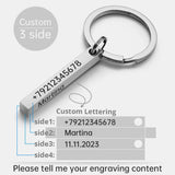 Personalized 3D Bar Keychain