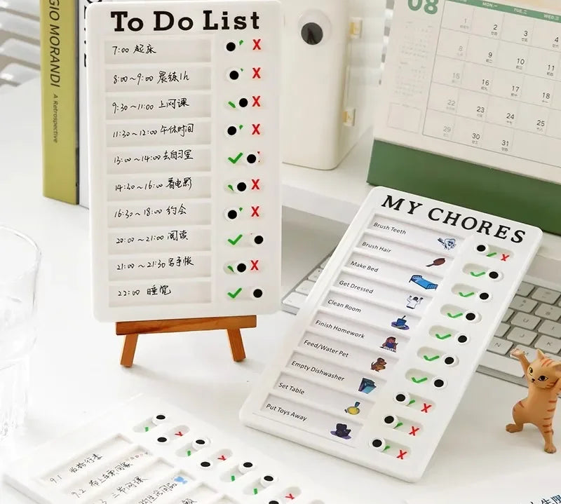 Checklist planner for time management and self-growth