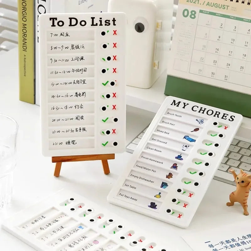 Checklist planner for time management and self-growth