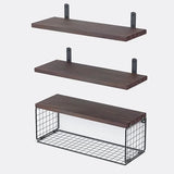 Floating Wooden Wall Shelves