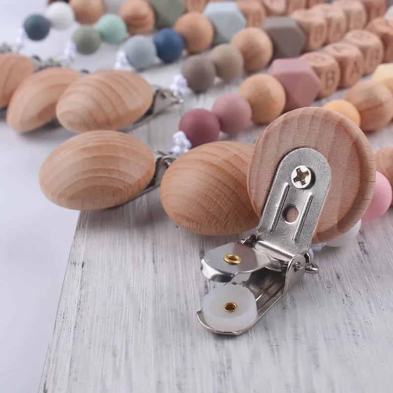 Personalized Silicone Baby Pacifier Clip