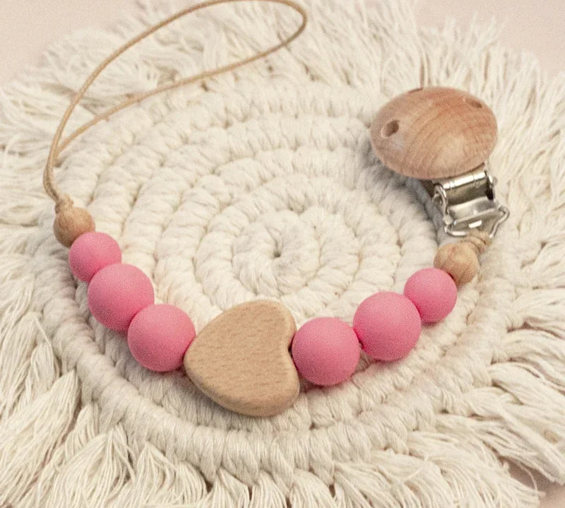 Custom Name Wooden Pacifier Chain