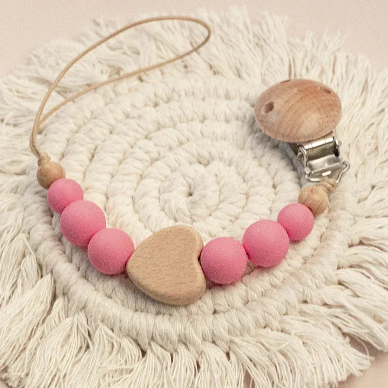 Baby Wooden Pacifier Chain