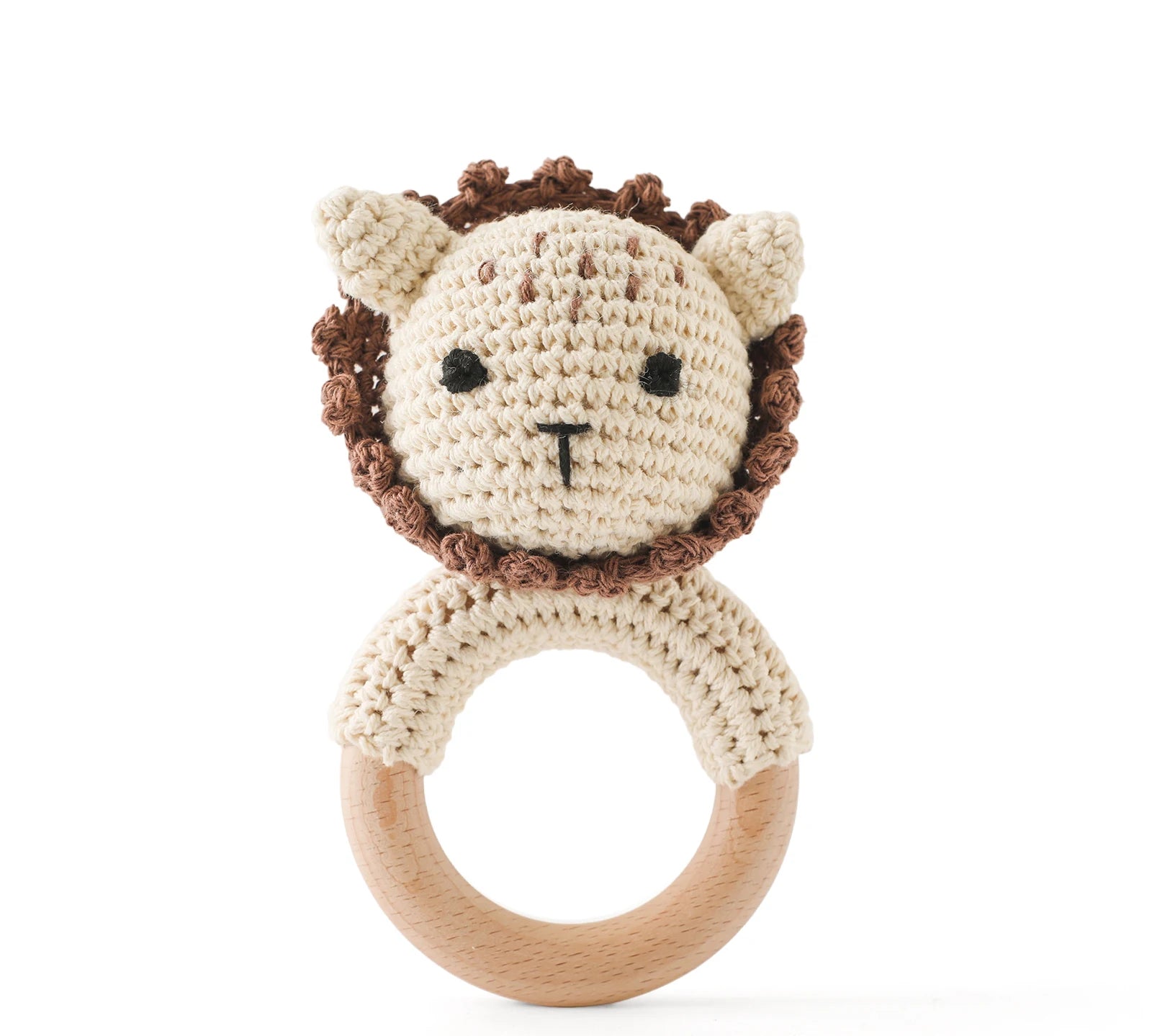 Crochet Animal Baby Rattle Toy