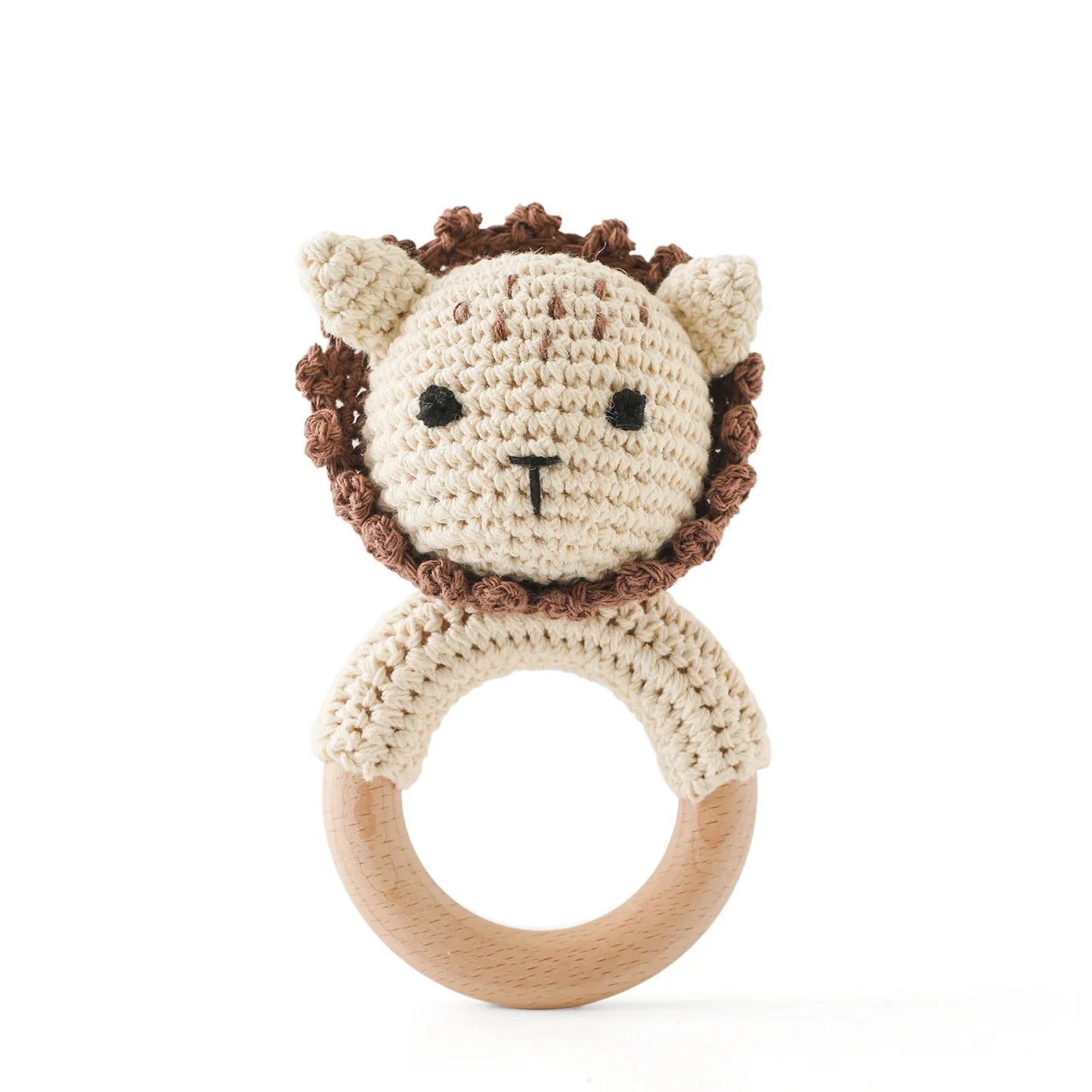 Crochet Animal Baby Rattle Toy