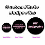 Personalized round badge pins for events