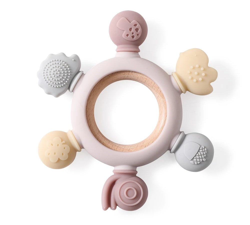 Silicone Bear Rattle Teether