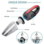 Compact handheld vacuum with rechargeable battery