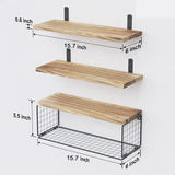 Floating Wooden Wall Shelves