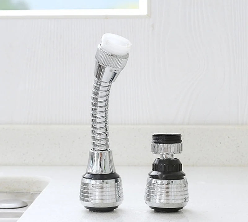 Adjustable faucet extender for convenient use in kitchens