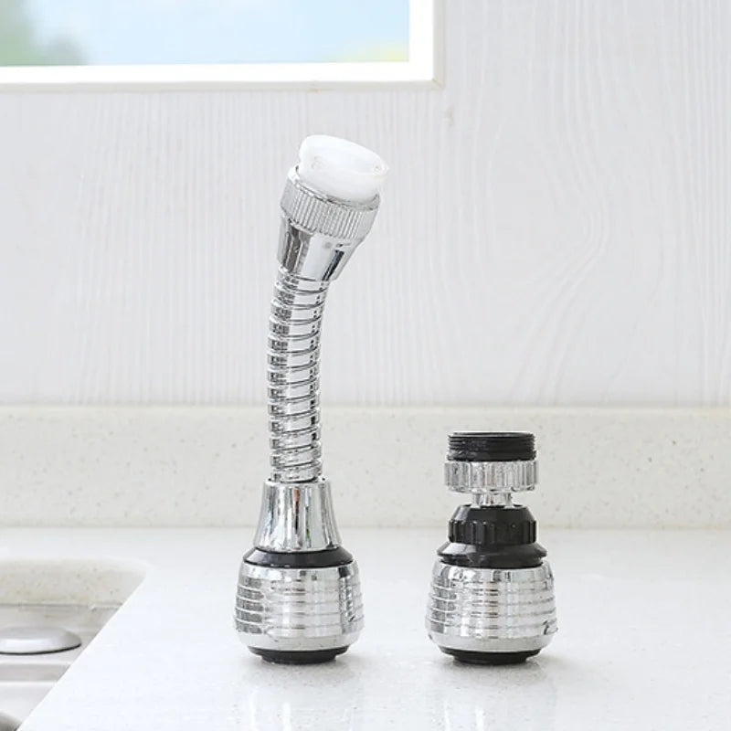 Adjustable faucet extender for convenient use in kitchens