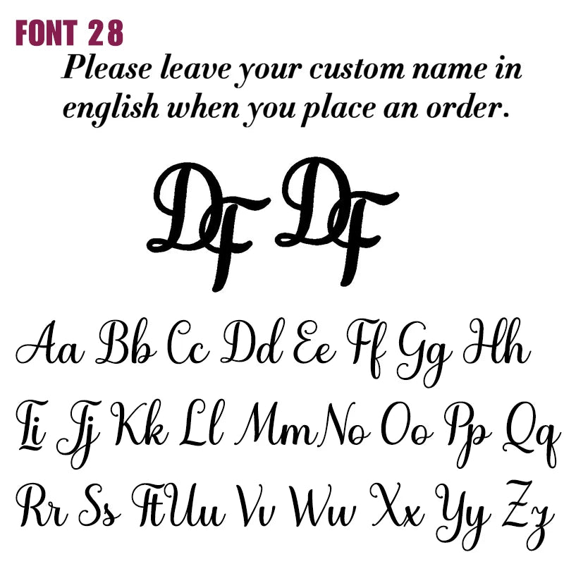 Custom Name Cufflinks