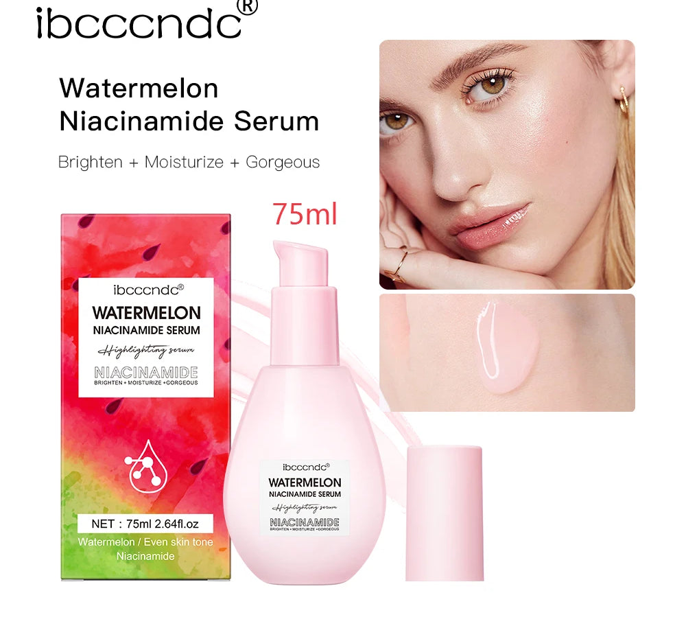 Watermelon nicotinamide essence for glowing skin