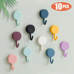 Strong and durable self-adhesive wall hooks for keys and coats