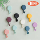 Strong and durable self-adhesive wall hooks for keys and coats