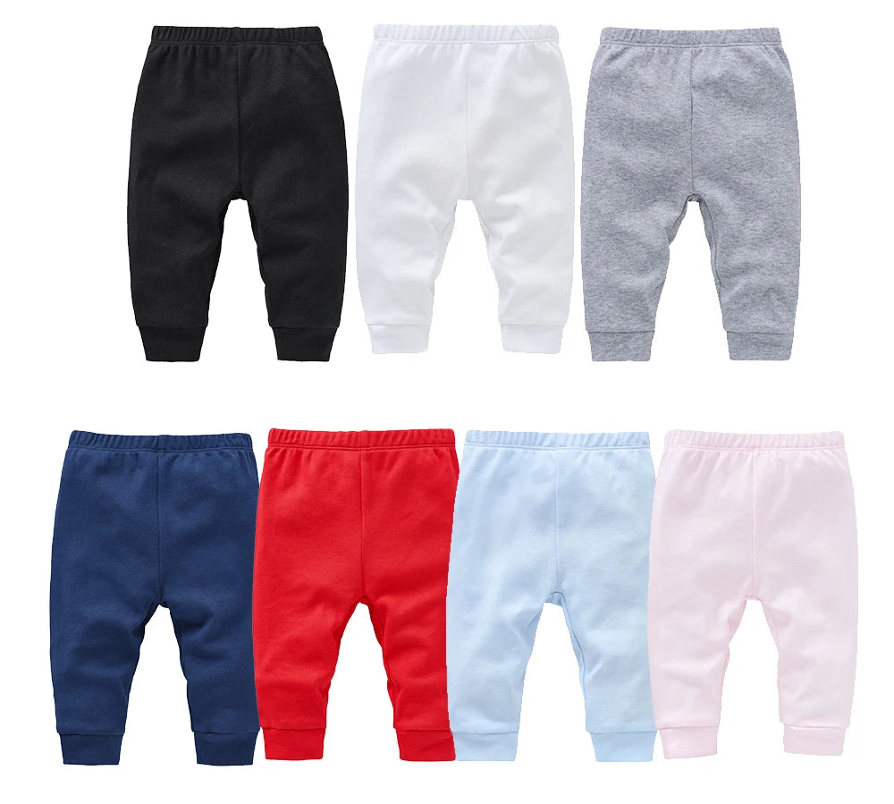 Soft breathable cotton pants for babies