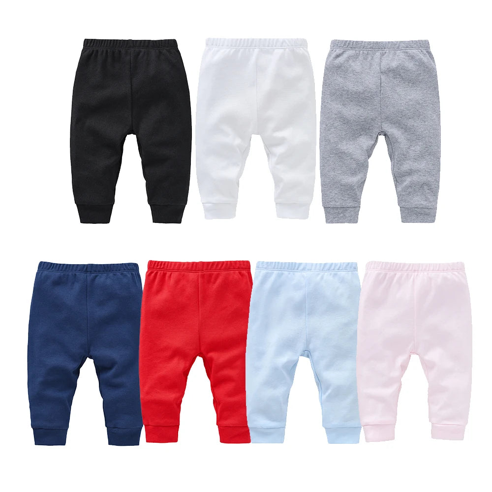 Soft breathable cotton pants for babies
