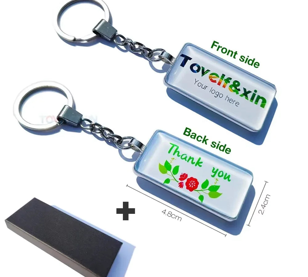 Custom Double-Sided Photo Keychain
