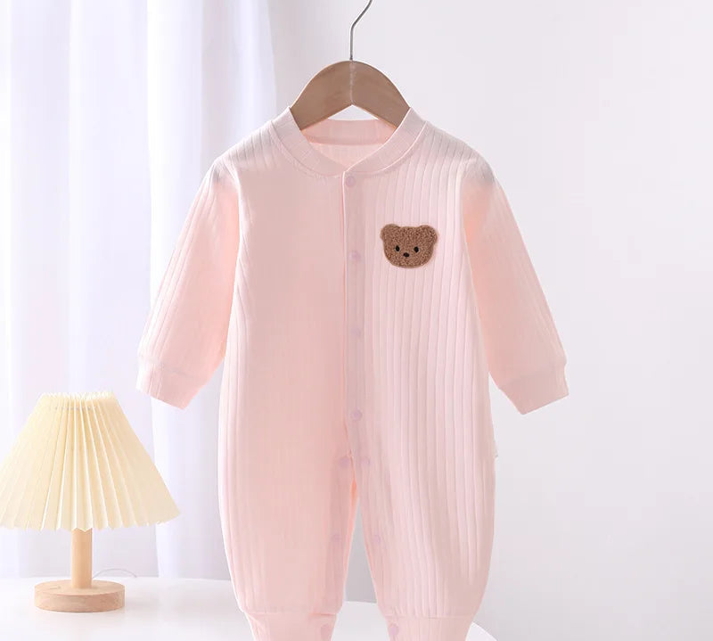 Warm infant romper for chilly autumn days