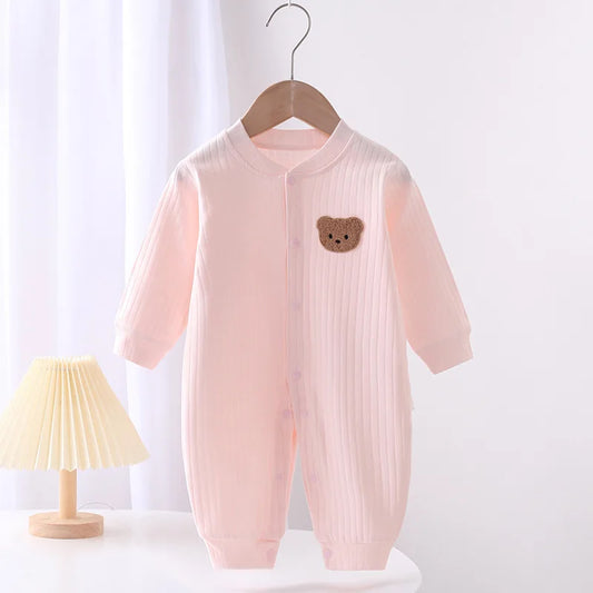 Warm infant romper for chilly autumn days