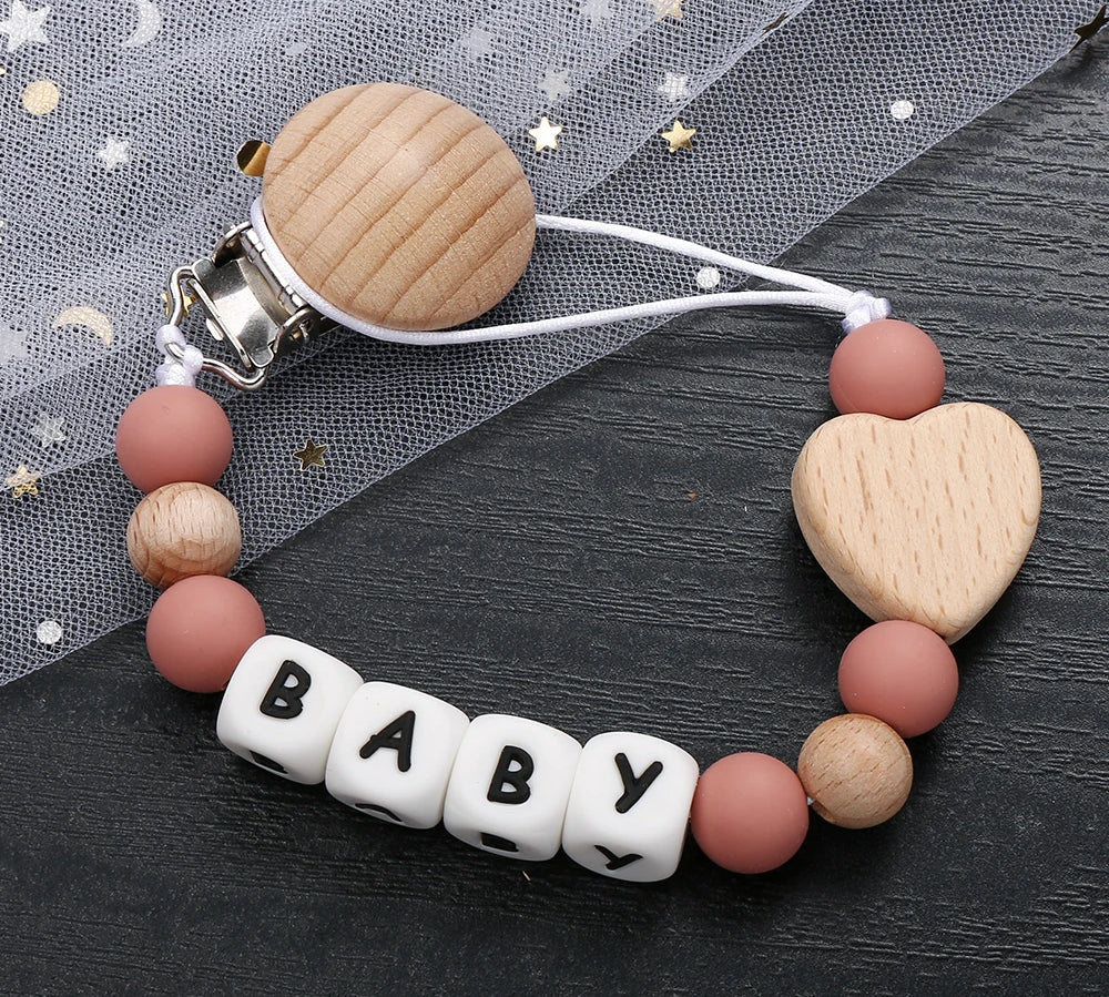 Personalized Name Baby Pacifier Clip