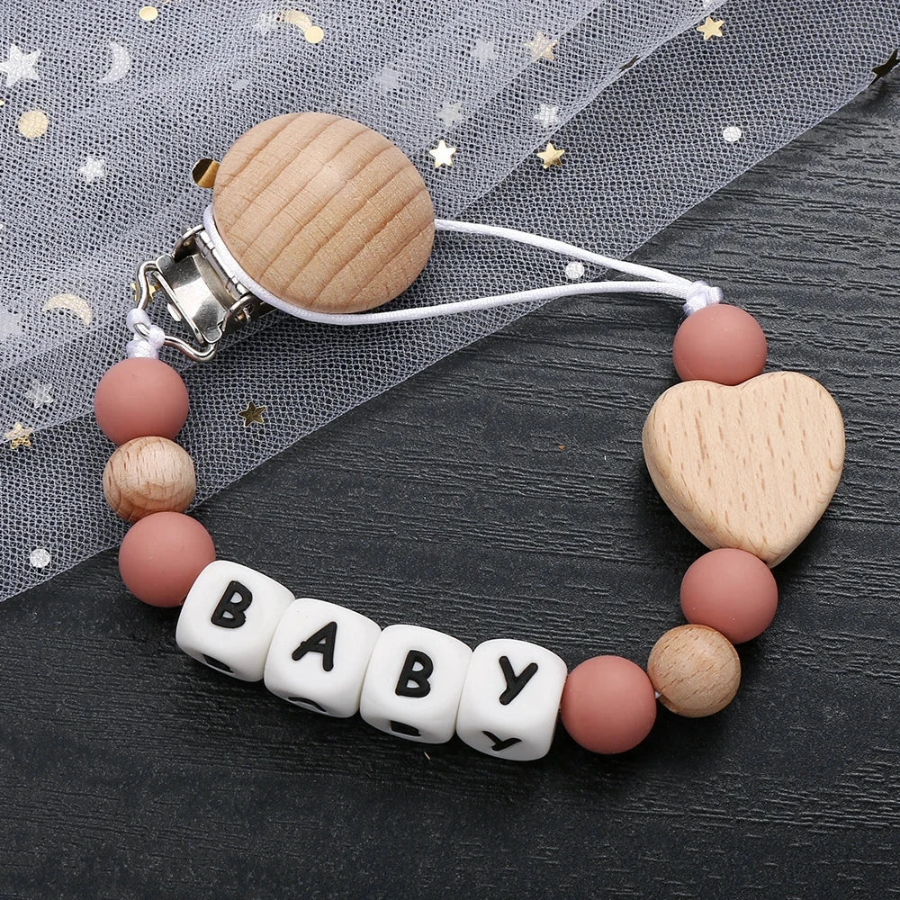 Personalized Name Baby Pacifier Clip