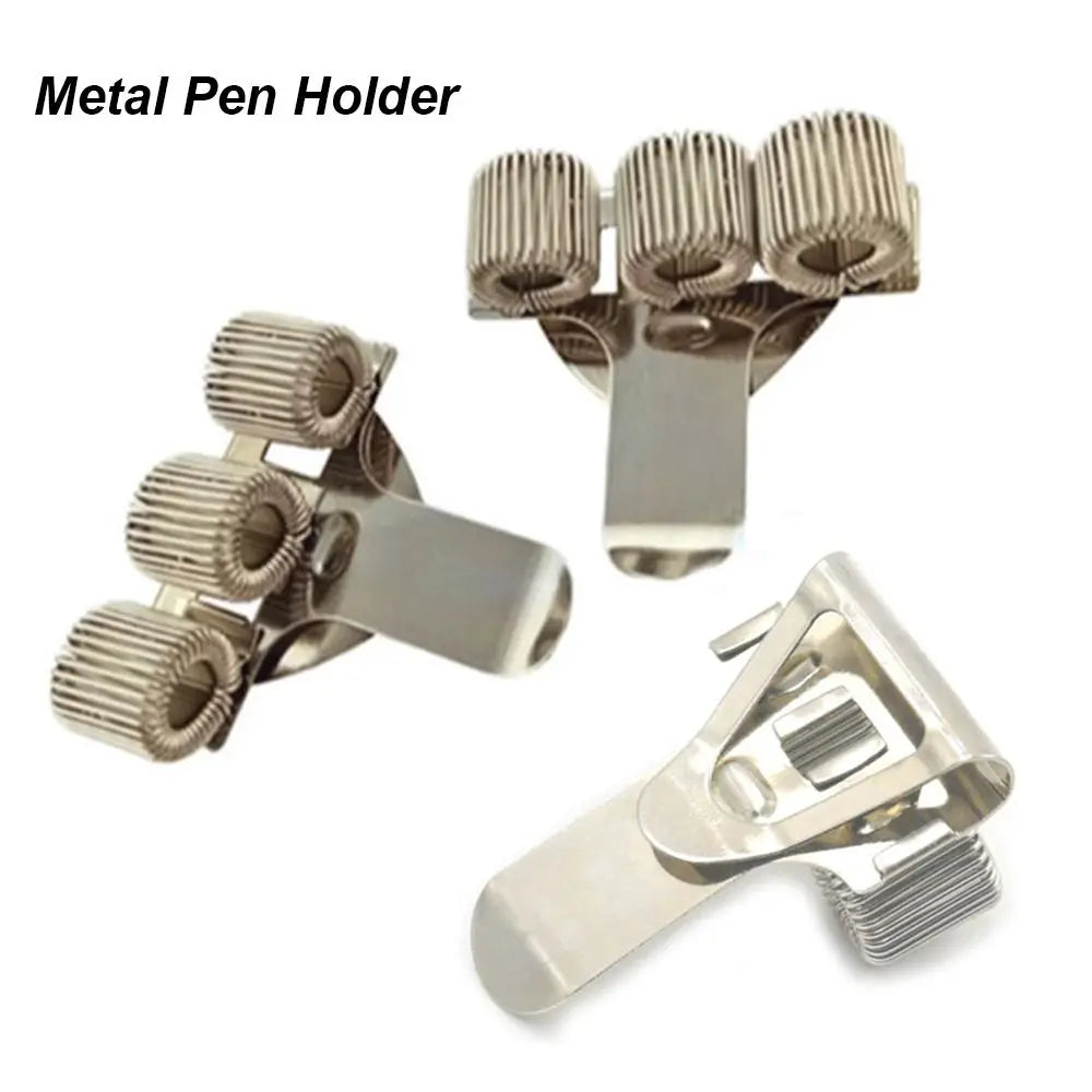 Metal pen holder for easy access and organization