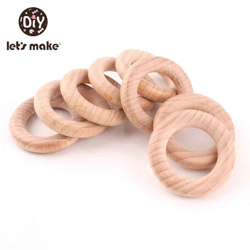 Wood Silicone Baby Teether