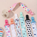 Cartoon pacifier clip chain for babies with fun designs