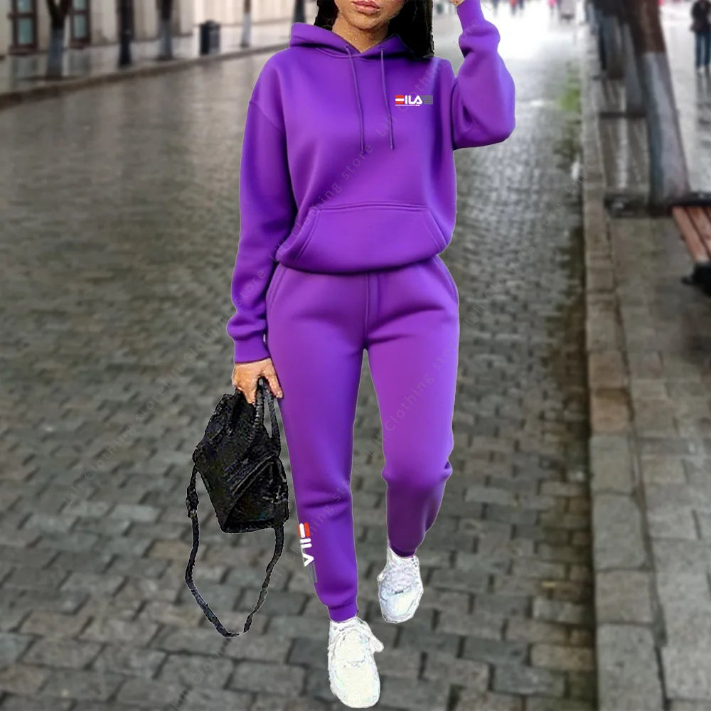 Women's Tracksuit Hoodies |2PCS Suit Winter Sports  Outfits