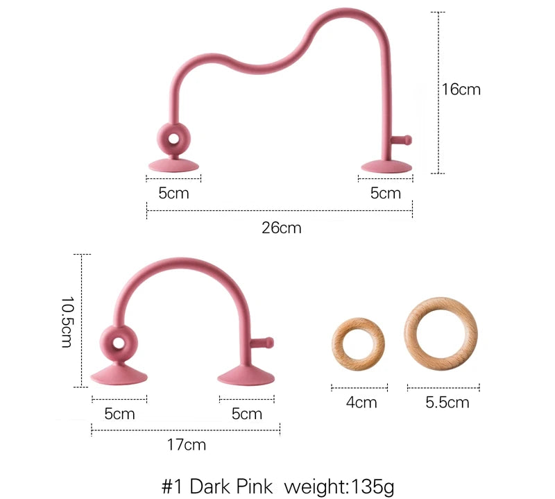 Wood & Silicone Baby Teether