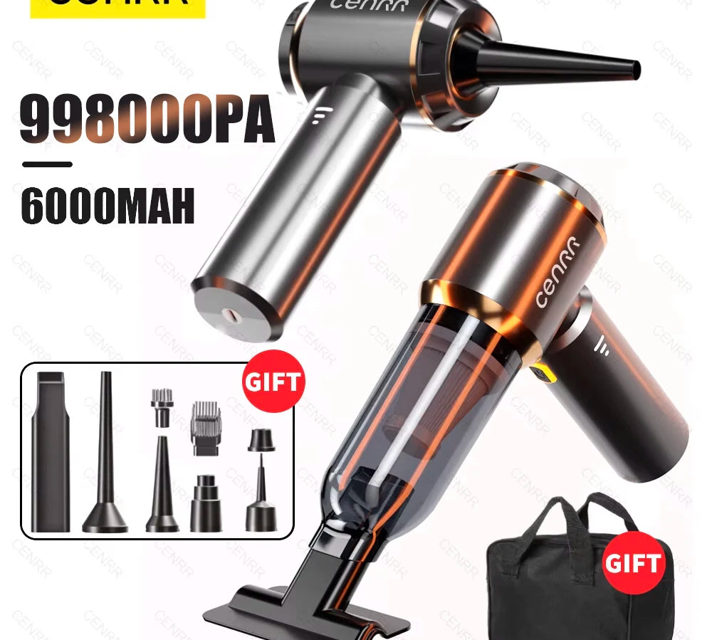 CENRR cordless car vacuum with strong suction