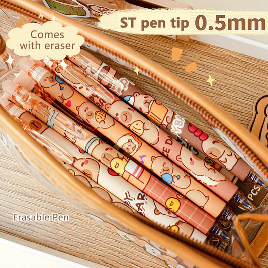 Refillable kawaii pens for journaling and school use