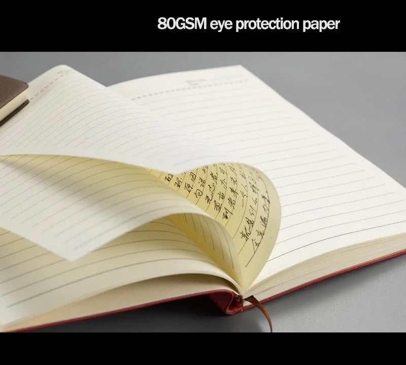 Notebook with smooth pages and classic design